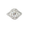 Deco 1.45 Ct Old European Cut Diamond Ring