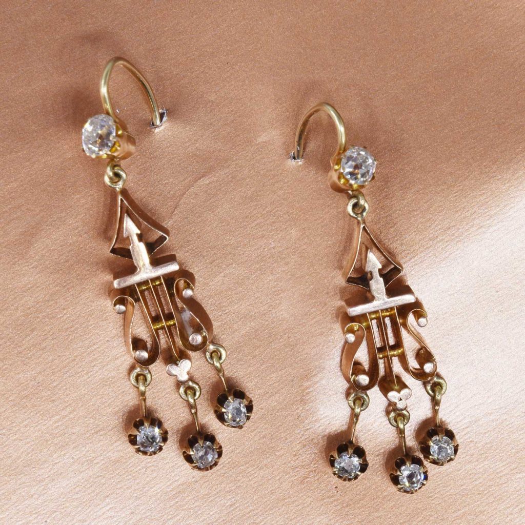 Victorian Antique diamond earrings