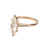 Custom Rose Gold Marquise-Shaped Diamond Ring - Image 3