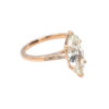Custom Rose Gold Marquise-Shaped Diamond Ring - Image 2