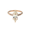 Custom Rose Gold Marquise-Shaped Diamond Ring