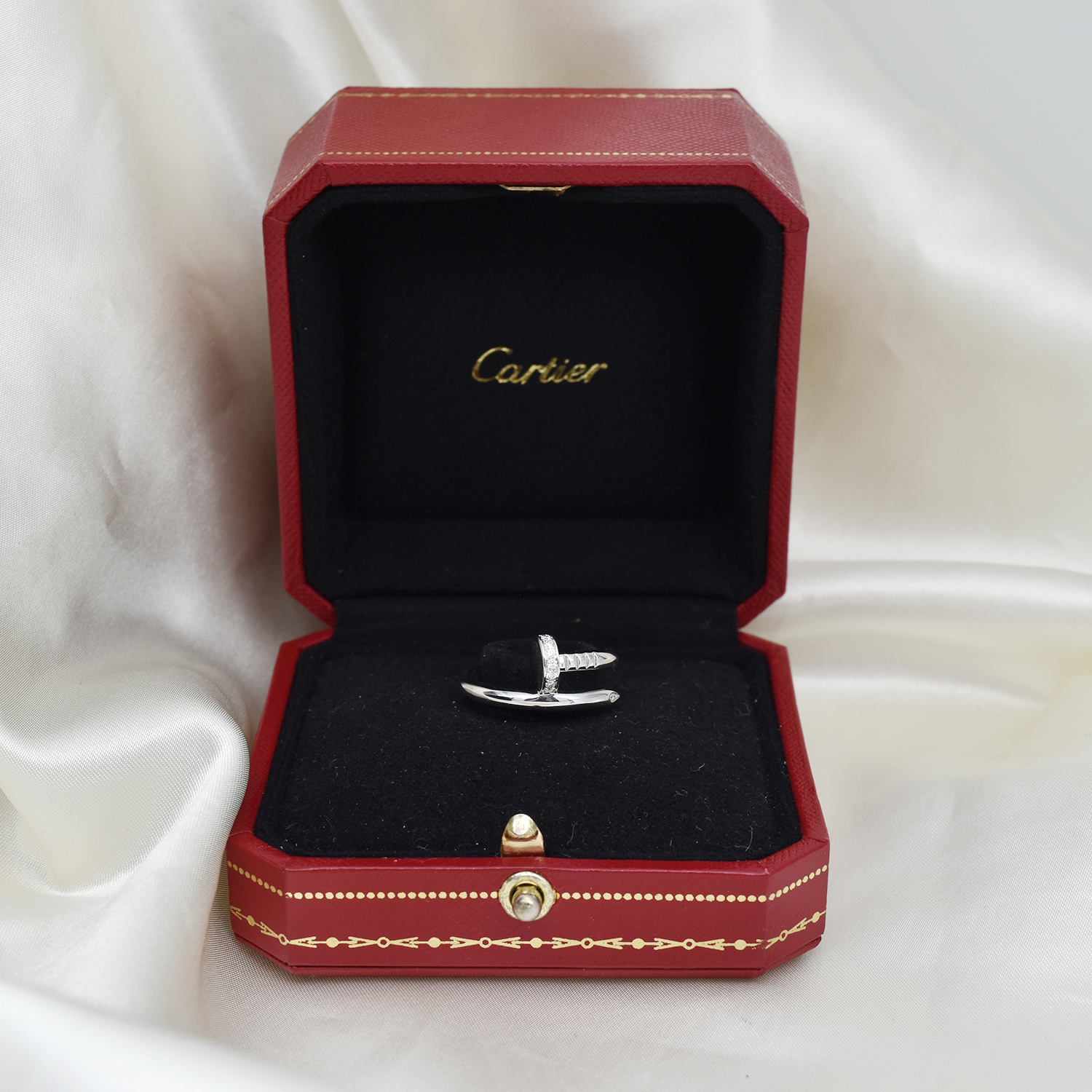 Cartier Juste En Clou White Gold Diamond Ring