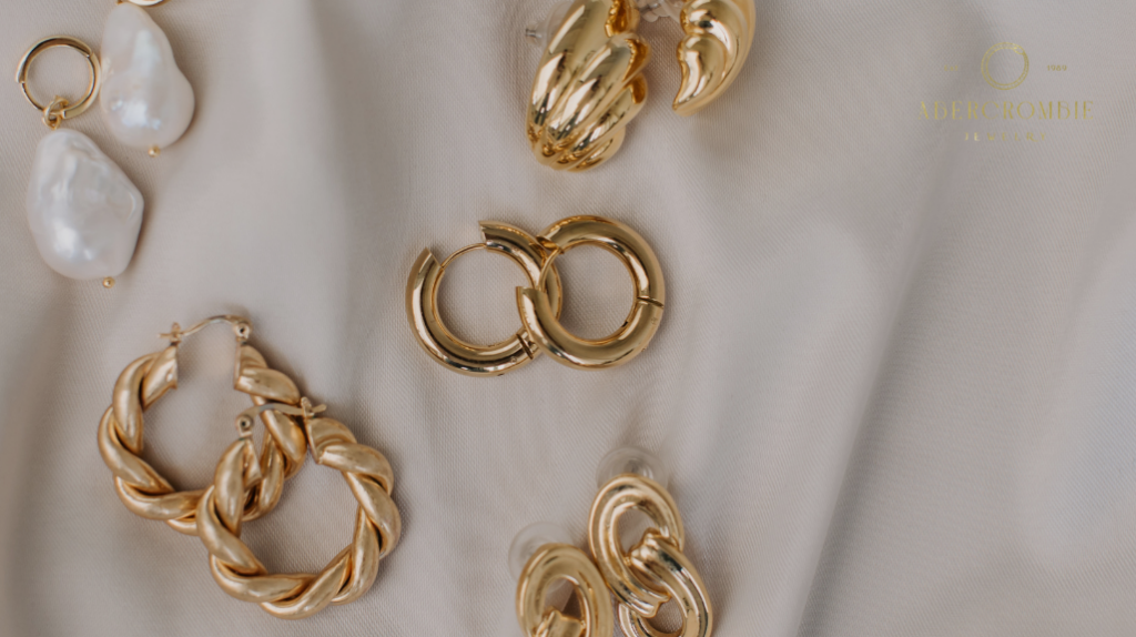 gold loop earrings