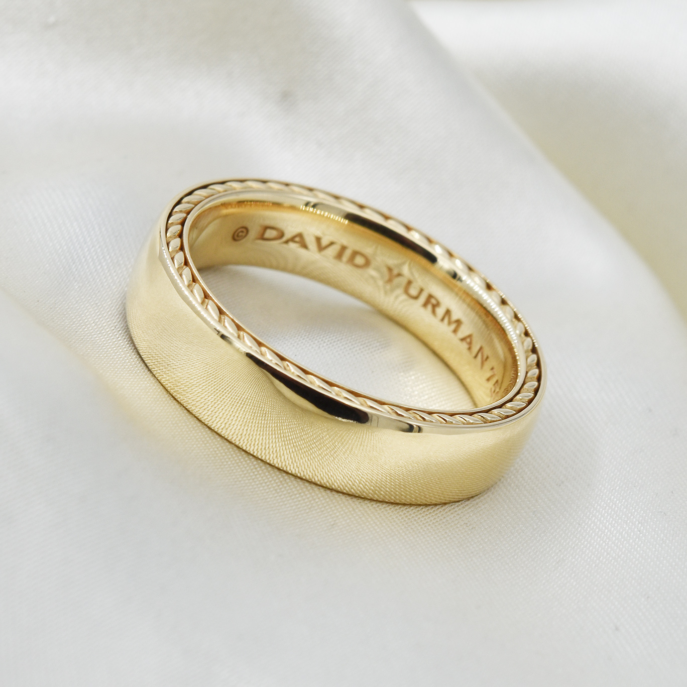 David Yurman Men S Yellow Gold Band   David Yurman Wedding Band Insta 