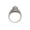 Art Deco Platinum Diamond Engagement Ring - Image 2