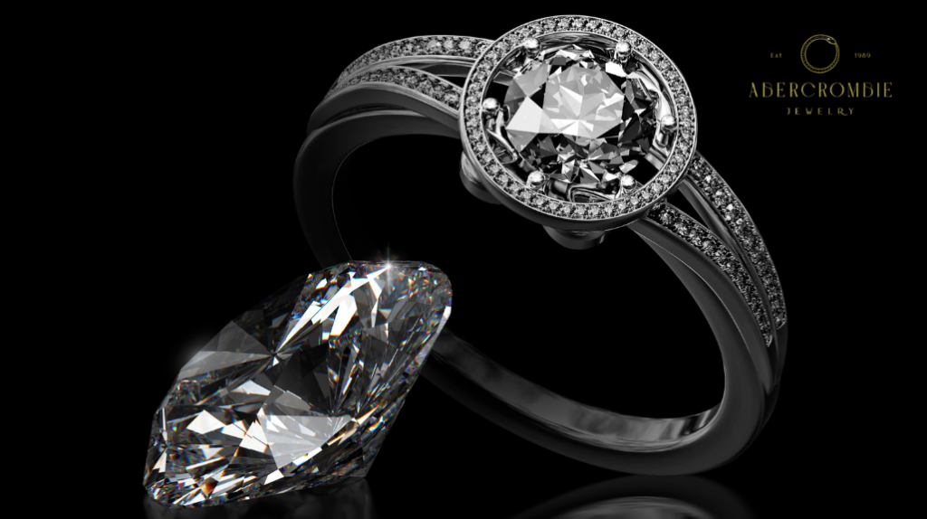 diamond beside diamond studded ring