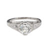 Art Deco Platinum Diamond Engagement Ring