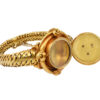 Victorian 21k Yellow Enamel Locket Bracelet - Image 3