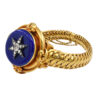 Victorian 21k Yellow Enamel Locket Bracelet - Image 2