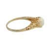 Yellow Gold Opal Filigree Ring - Image 3