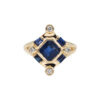 Regal Sapphire + Diamond Cocktail Ring