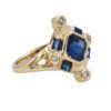Regal Sapphire + Diamond Cocktail Ring - Image 2
