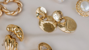 pairs of gold plated earrings 