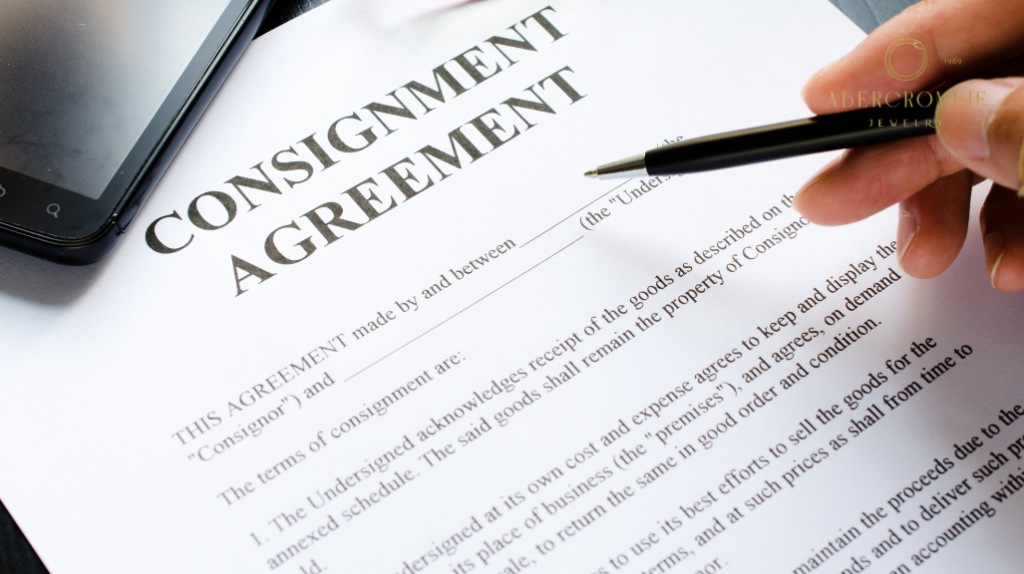 consignment agreement printed paper