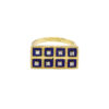 Vintage Enamel + Diamond Ring
