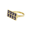 Vintage Enamel + Diamond Ring - Image 2