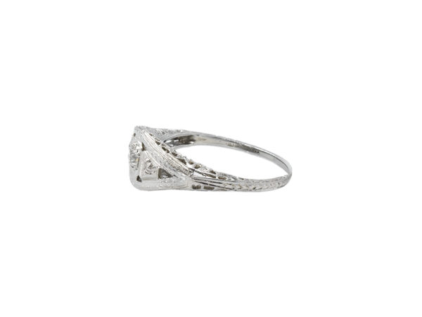 Art Deco Three-Stone Ring - Image 4