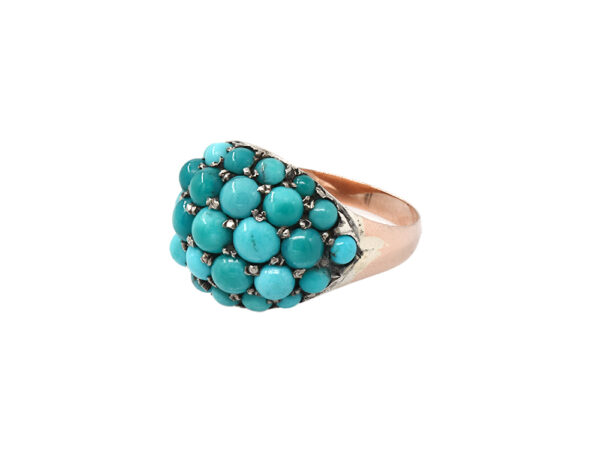 Victorian Turquoise Domed Ring - Image 3