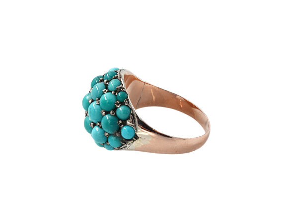 Victorian Turquoise Domed Ring - Image 4