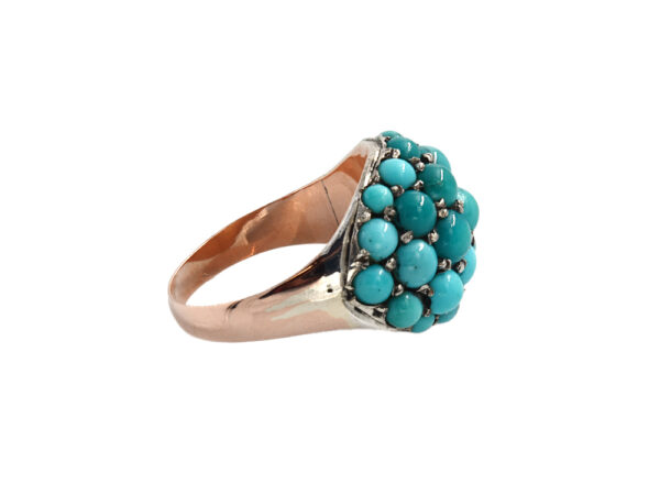 Victorian Turquoise Domed Ring - Image 5