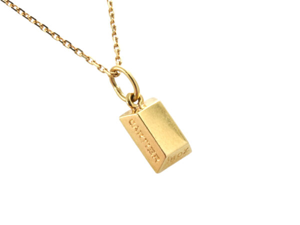 Cartier Gold Bar Pendant/Charm - Image 4