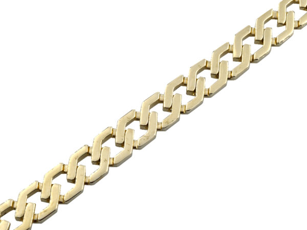 14k Gold Fancy Link Necklace - Image 2