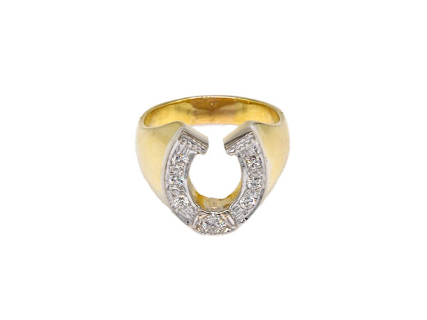 Vintage Two-Tone Horseshoe Ring