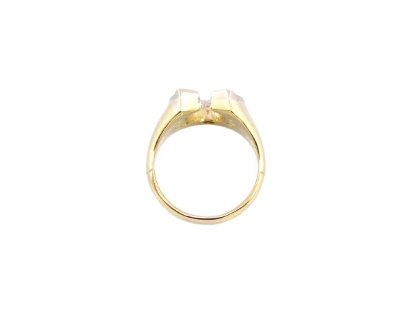 Vintage Two-Tone Horseshoe Ring - Image 4