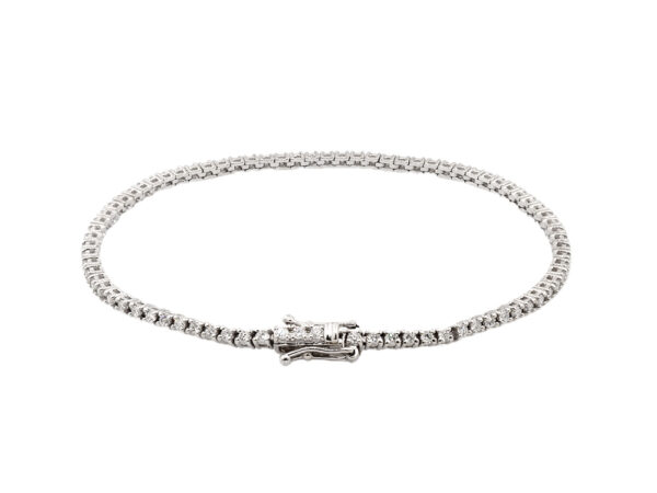 Skinny Diamond Tennis Bracelet - Image 4