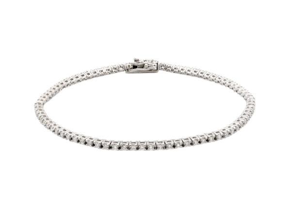 Skinny Diamond Tennis Bracelet - Image 3