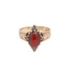 Victorian Garnet + Diamond Ring