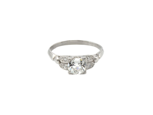 Dainty Art Deco Engagement Ring