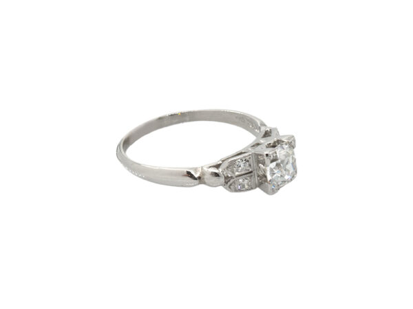 Dainty Art Deco Engagement Ring - Image 3