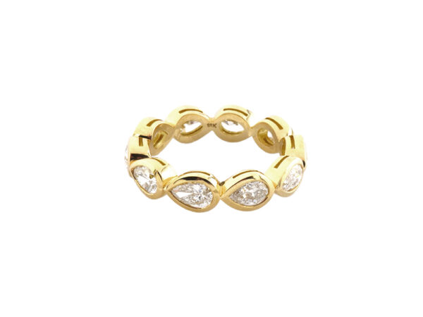 Pear-Shaped Diamond Eternity Band