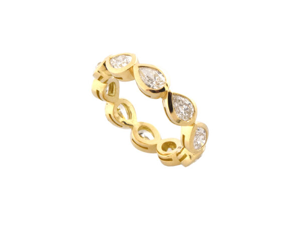 Pear-Shaped Diamond Eternity Band - Image 2