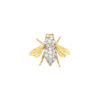 Mid-Century Diamond + Ruby Bee Pin