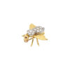 Mid-Century Diamond + Ruby Bee Pin - Image 3