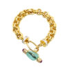 Fantastic Gemstone + Diamond Bracelet