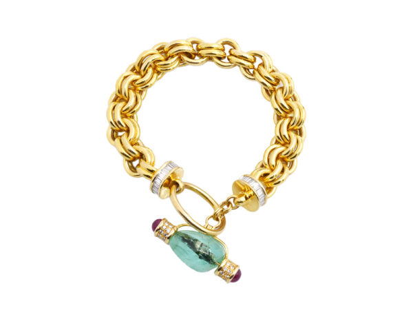 Fantastic Gemstone + Diamond Bracelet