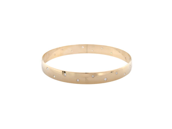 Flush-Set Diamond Bangle