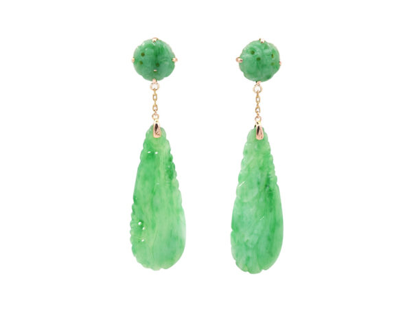 Vibrant Jade Earrings