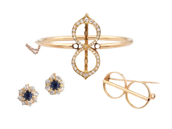 Antique Sapphire + Diamond Conversion Set - Image 5