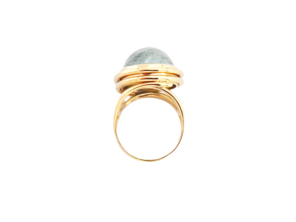 Large Aquamarine Cocktail Ring - Image 2