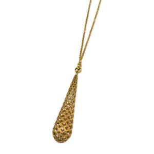 Gucci 18k Gold Drop Necklace