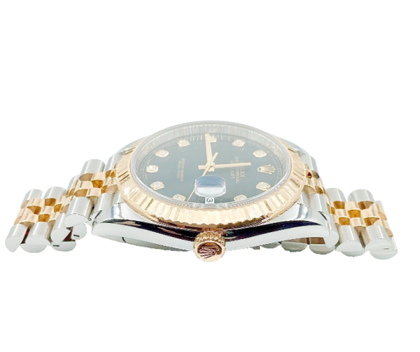 18k Gold + SS Rolex Oyster Perpetual Datejust Wristwatch - Image 2