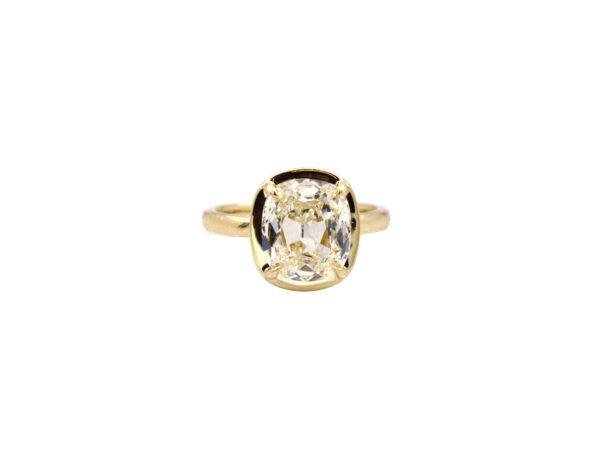 3.01 Ct Cushion Cut Solitaire Ring