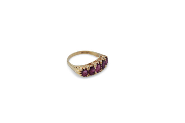9k Gold English Ruby Ring - Image 2