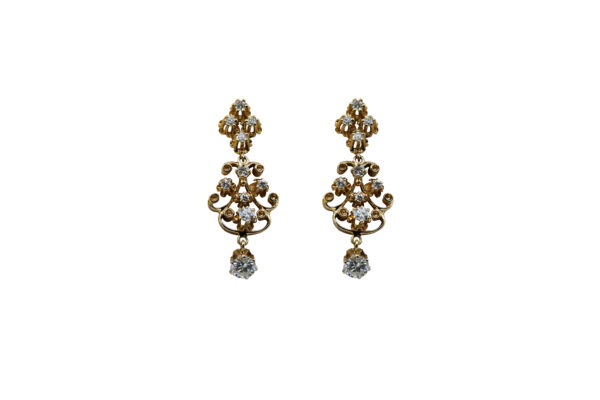 Victorian Revival Diamond Earrings