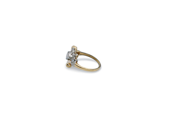 Two-Tone Mid-Century Diamond Ring - Image 3