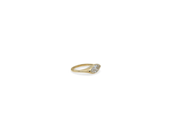 Custom Antique Marquise Diamond Ring - Image 4